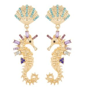 Crystal & Enamel Seahorse Drop Earrings
BAUBLEBAR